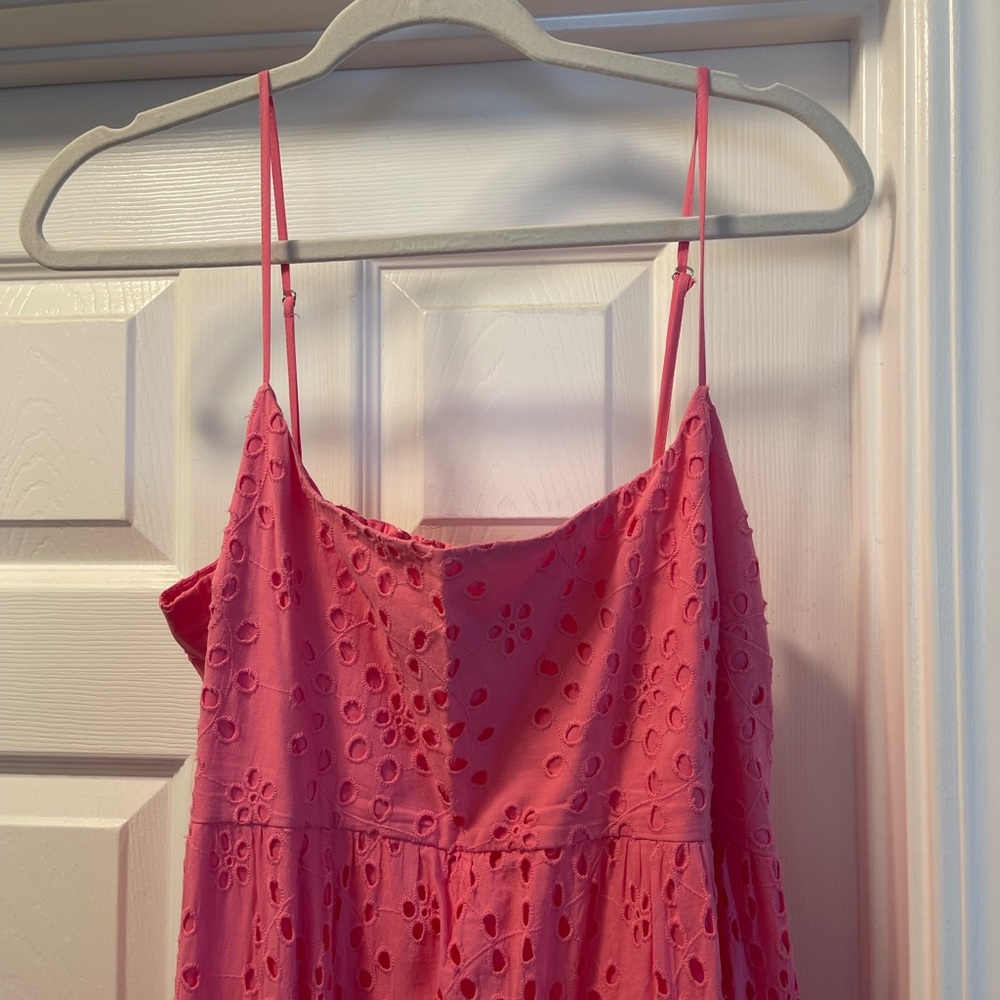 1. State Pink Eyelet Spaghetti-Strap Maxi Dress - Picture 4 of 10